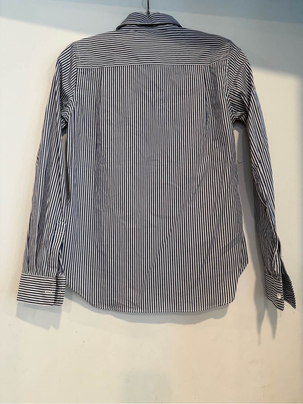COMME DES GARCONS PLAY Blue Stripe Black Heart Button Down Shirt S - Picture 3 of 6